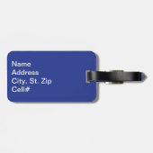 Donk Blue Sport Volleyball 🏐 Bagagelabel (Achterkant horizontaal)