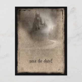 Donk Castle Gothic Wedding Shower Invitation Aankondigingskaart