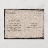 Donk Castle Gothic Wedding Shower Invitation Aankondigingskaart (Achterkant)