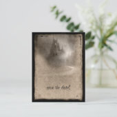 Donk Castle Gothic Wedding Shower Invitation Aankondigingskaart (Staand voorkant)