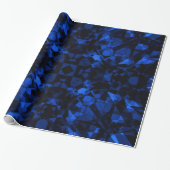 Donk Crystal Mandala Blue Cadeaupapier (Uitgerold)