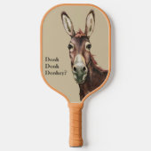 Donk Donk Donkey kijkt naar je op je Pickleball Paddle (Voorkant)