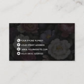 Donk Elegant Floral Visitekaartje (Achterkant)