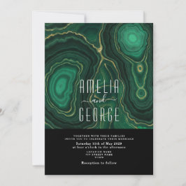 Donk Emerald Green Wedding Invitation Kaart