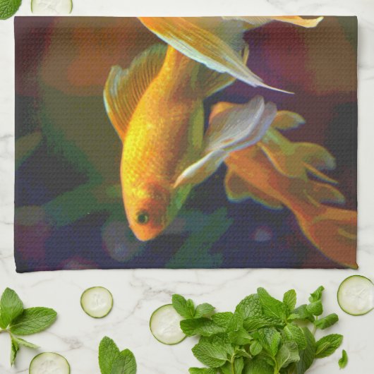 Donk Goldfish Towel Theedoek (Gevouwen)