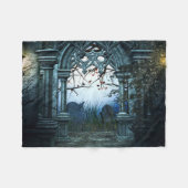 Donk Graveyard Achtergrond Fleece Deken (Voorkant (Horizontaal))