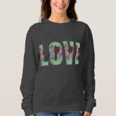 Donk Gray Floral Love Sweatshirt (Voorkant)