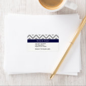 Donk Gray Lg Chevron Navy Blue Name Monogram Etiket (Insitu)