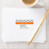 Donk Gray White LG Chevron Pumpkin Naam Monogram Etiket (Insitu)