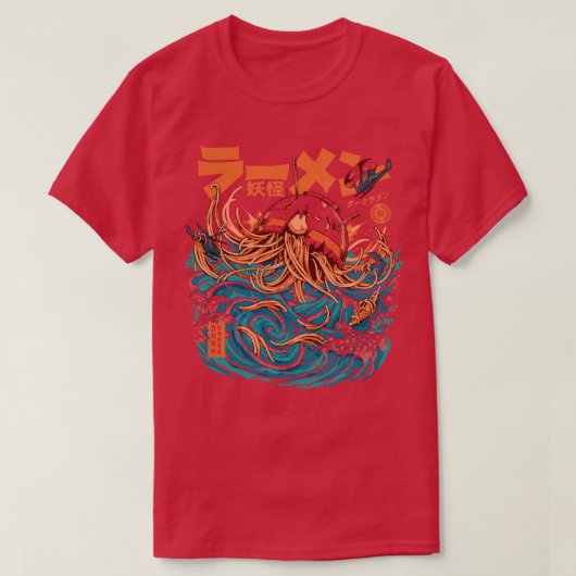 Donk Great Ramen van Kanagawa T-shirt (Design voorkant)