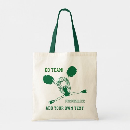 Donk Green Cheering Cheerleader Girl Tote Bag (Achterkant)
