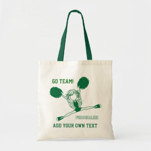 Donk Green Cheering Cheerleader Girl Tote Bag