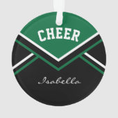 Donk Green Cheerleader 📣 💖 Cheer Ornament (achterkant)
