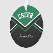 Donk Green Cheerleader 📣 💖 Cheer Ornament (voorkant)