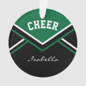 Donk Green Cheerleader 📣 💖 Cheer Ornament (voorkant)
