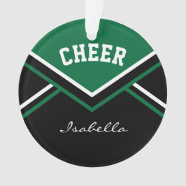 Donk Green Cheerleader 📣 💖 Cheer Ornament