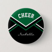 Donk Green Cheerleader Cheer Ronde Button 5,7 Cm (Voorkant)