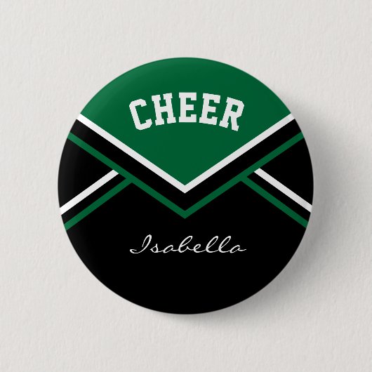 Donk Green Cheerleader Cheer Ronde Button 5,7 Cm (Voorkant)