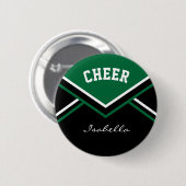 Donk Green Cheerleader Cheer Ronde Button 5,7 Cm (Voorkant /achterkant)