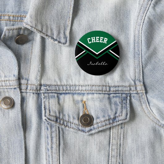 Donk Green Cheerleader Cheer Ronde Button 5,7 Cm (In situ)
