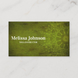 Donk Green Mandala Yoga Meditation Afsprakenkaartje