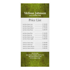 Donk Green Mandala Yoga Meditation Business Reclamekaart