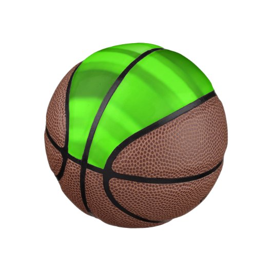 Donk Green Streak Mini Basketball Basketbal (Schuin)