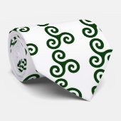 Donk Green Tris Stropdas (Opgerold)