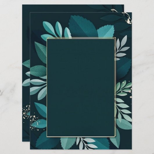 Donk Greenery Elegant-kaart (Voorkant / Achterkant)