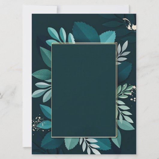 Donk Greenery Elegant-kaart (Achterkant)