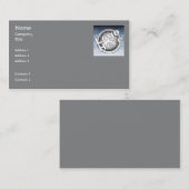 Donk Grey Plain Business Visitekaartje (Voorkant / Achterkant)