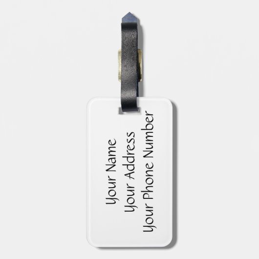 Donk Hibiscus Bagagelabel (Achterkant verticaal)