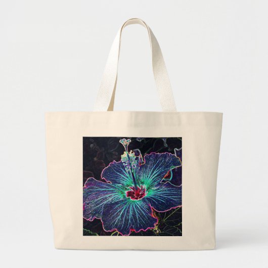 Donk Hibiscus Grote Tote Bag (Voorkant)