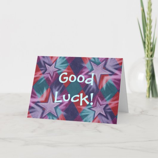 Donk Jester 'Good Luck'-groetenkaart Kaart (Voorkant)