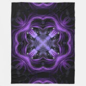 Donk Lotus Wolf Shaman Spirit Mandala Fleece Deken (Voorkant)