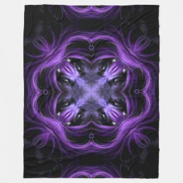 Donk Lotus Wolf Shaman Spirit Mandala Fleece Deken