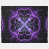 Donk Lotus Wolf Shaman Spirit Mandala Fleece Deken (Voorkant (Horizontaal))