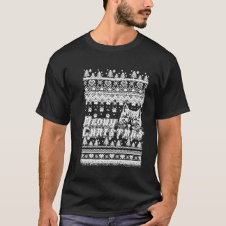 Donk Meowy Kerstmis grappig T-shirt