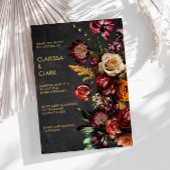 Donk Moody Bold Wild Flower Wedding Kaart