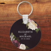 Donk Moody Floral Romantic Wedding Sleutelhanger (Voorkant)