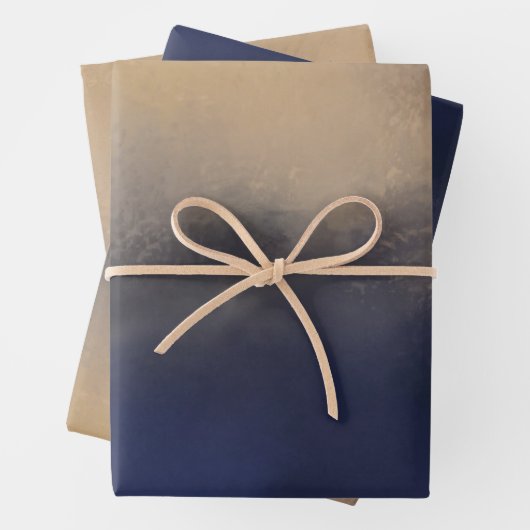 Donk Moody Modern Art Landscape Scene Inpakpapier Vel (In situ)