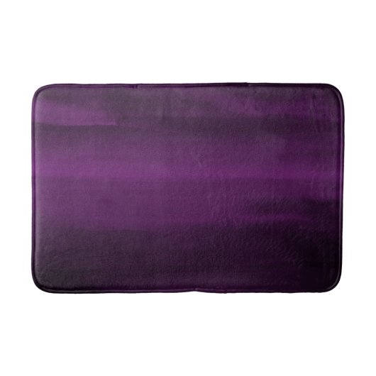 Donk Moody Paarse Plum Modern Waterverf Chic Badmat (Voorkant)