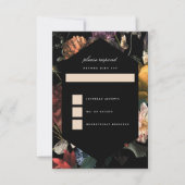 Donk Moody Romantic Floral Dutch Painterly RSVP Kaart (Voorkant)