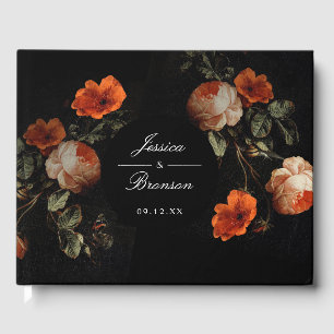 Donk Moody Romantic Floral Dutch Painterly Wedding Gastenboek