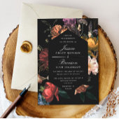 Donk Moody Romantic Floral Dutch Painterly Wedding Kaart