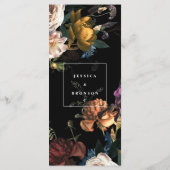 Donk Moody Romantic Floral Dutch Painterly Wedding Menu (Achterkant)