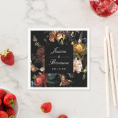 Donk Moody Romantic Floral Dutch Painterly Wedding Servet (Insitu)