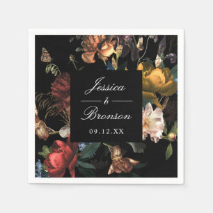 Donk Moody Romantic Floral Dutch Painterly Wedding Servet