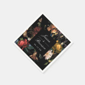 Donk Moody Romantic Floral Dutch Painterly Wedding Servet (Hoek)