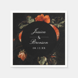 Donk Moody Romantic Floral Dutch Painterly Wedding Servet